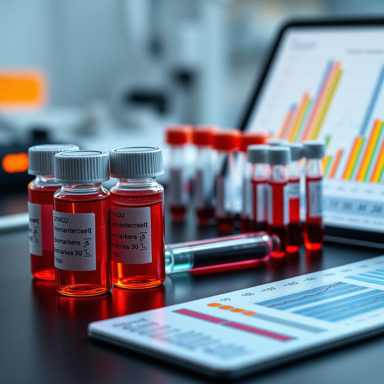 Exames de biomarcadores e análise hormonal